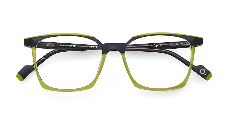 Óculos graduados etnia barcelona borja bkgr negro masculino tamanho 53mm - Vista de detalhe