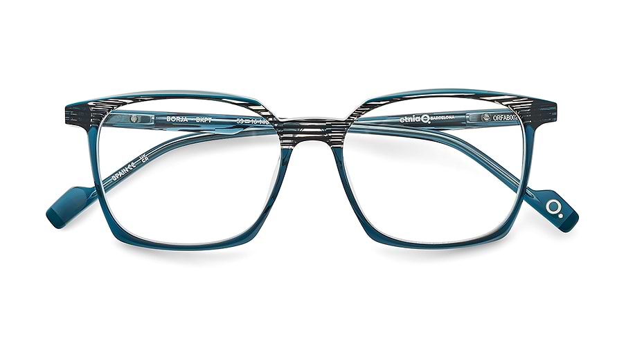 Óculos graduados etnia barcelona borja bkpt negro masculino tamanho 53mm - Vista de detalhe