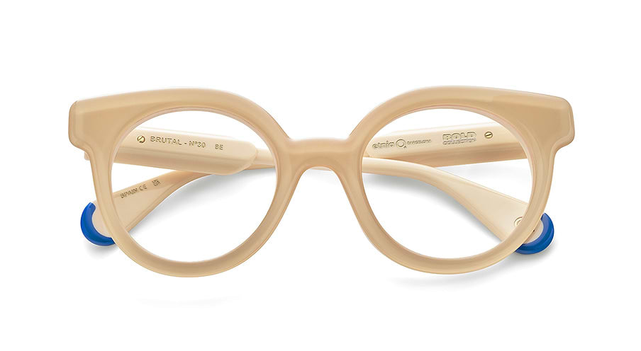 Óculos graduados etnia barcelona brutal no.30 be beige femenino tamanho 49mm - Vista de detalhe