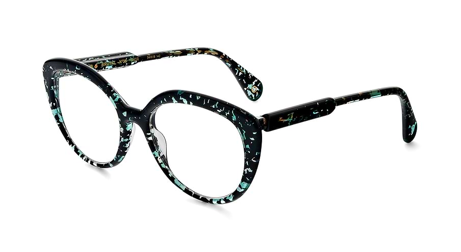 Óculos graduados etnia barcelona brutal no.33 bkgr negro femenino tamanho 54mm - Vista principal