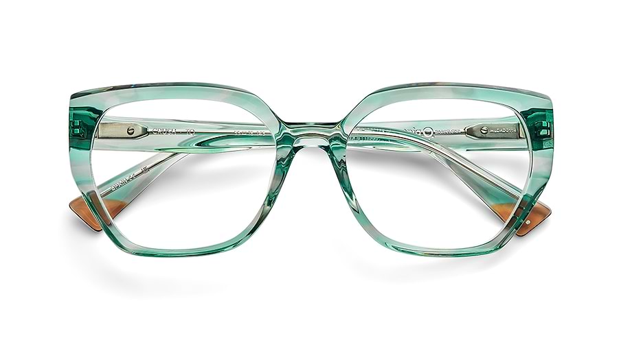 Óculos graduados etnia barcelona crush tq azul femenino tamanho 55mm - Vista de detalhe