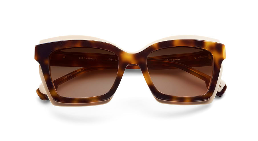 Óculos de sol etnia barcelona elle sun hvwh havana square femenino tamanho 52mm - Vista de detalhe