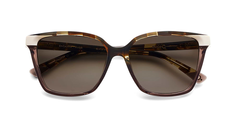 Óculos de sol etnia barcelona encants sun hvbr havana square femenino tamanho 56mm - Vista de detalhe
