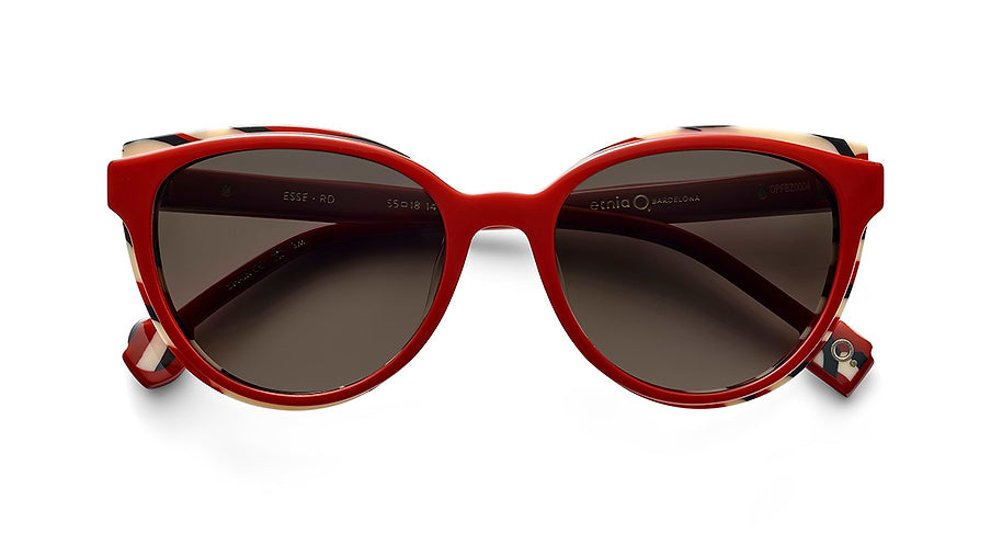 Óculos de sol etnia barcelona esse sun rd rojo femenino tamanho 55mm - Vista de detalhe