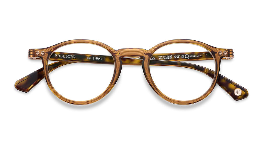 Óculos graduados etnia barcelona fortuny brhv marron unisex tamanho 46mm - Vista de detalhe