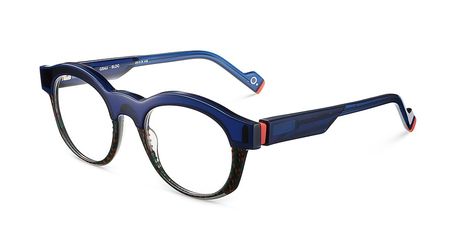 Prescription glasses etnia barcelona grau blog azul masculino size 49mm - Main view