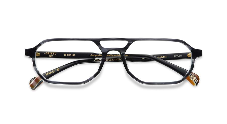 Prescription glasses etnia barcelona grifeu bk negro masculino size 55mm - Detailed view