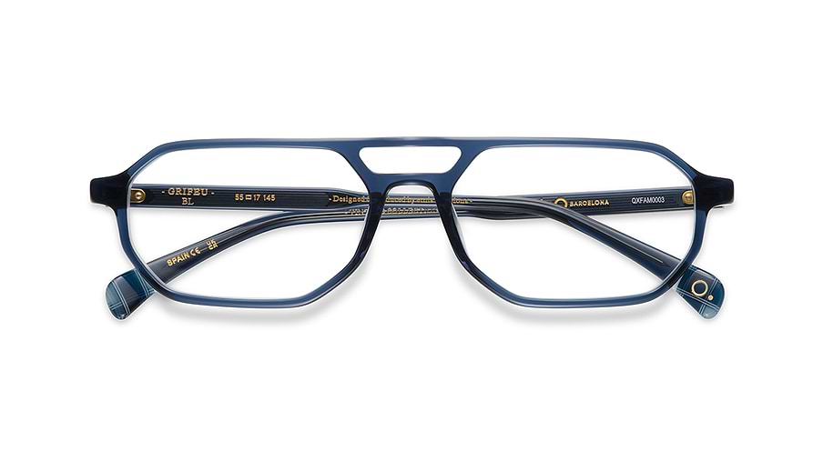 Prescription glasses etnia barcelona grifeu bl azul masculino size 55mm - Detailed view