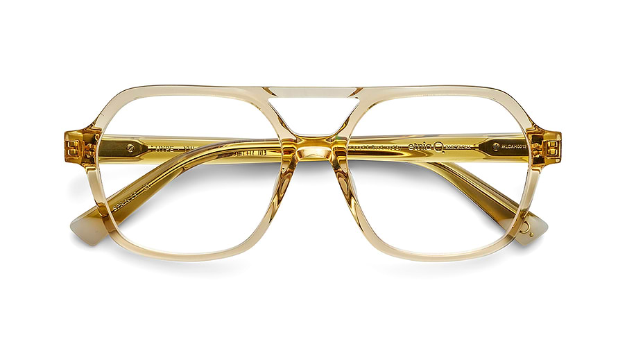 Óculos graduados etnia barcelona hype yw amarillo unisex tamanho 54mm - Vista de detalhe