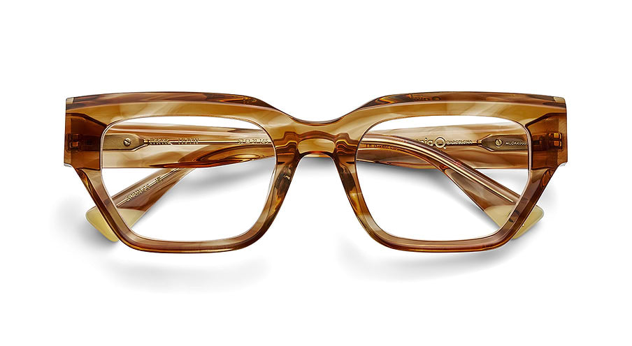 Óculos graduados etnia barcelona iykyk hvyw havana femenino tamanho 52mm - Vista de detalhe