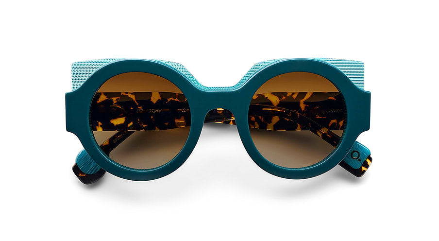 Óculos de sol etnia barcelona izzi sun tqhv azul pantos femenino tamanho 48mm - Vista de detalhe