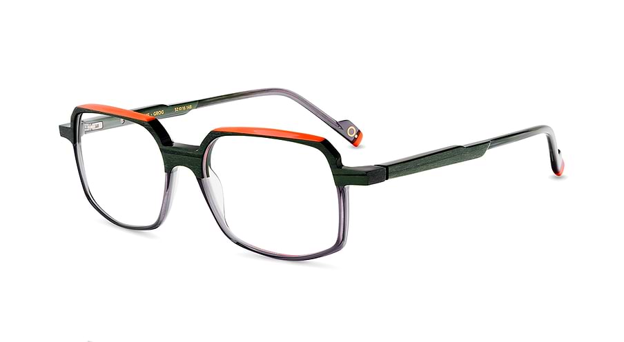 Óculos graduados etnia barcelona jaume grog verde masculino tamanho 52mm - Vista principal