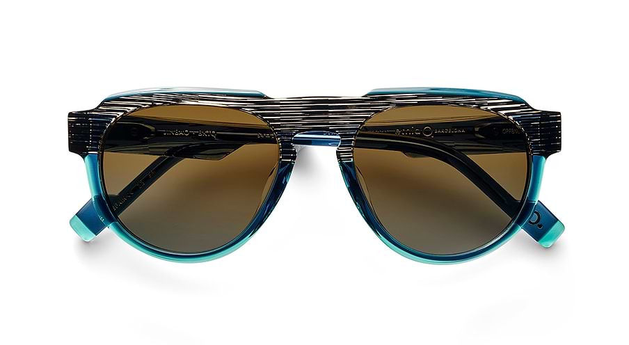Óculos de sol etnia barcelona jinbao sun bktq negro masculino tamanho 54mm - Vista de detalhe