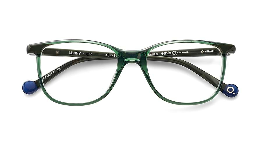 Óculos graduados etnia barcelona lenny gr verde unisex tamanho 48mm - Vista de detalhe