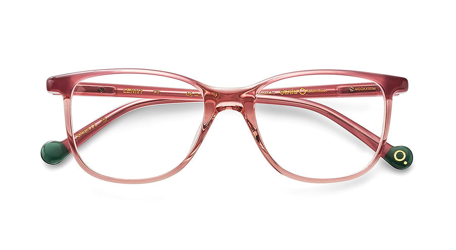 Óculos graduados etnia barcelona lenny pk rosa unisex tamanho 48mm - Vista de detalhe