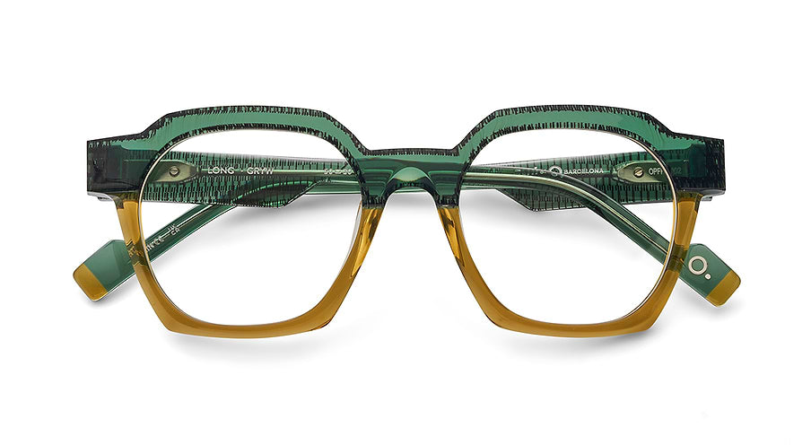 Prescription glasses etnia barcelona long gryw verde masculino size 50mm - Detailed view