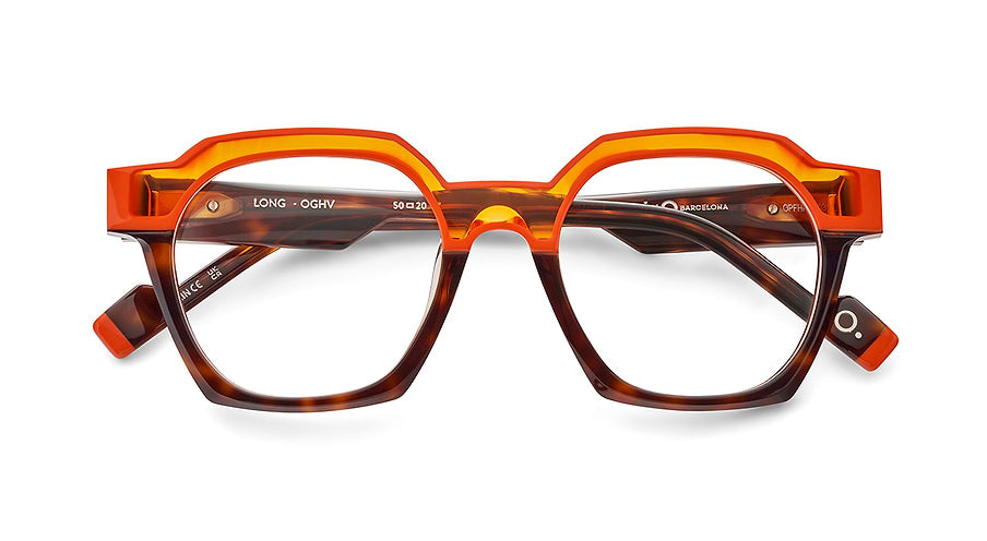 Gafas graduadas etnia barcelona long oghv naranja masculino talla 50mm - Vista de detalle