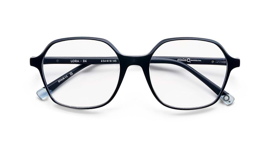 Óculos graduados etnia barcelona lora bk femenino tamanho 52mm - Vista de detalhe