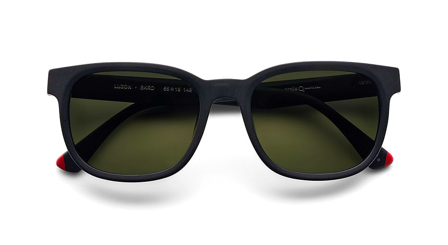 Óculos de sol etnia barcelona luzon sun bkrd negro rectangular masculino tamanho 55mm - Vista de detalhe