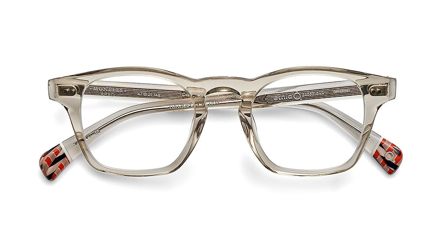 Prescription glasses etnia barcelona monells berd beige unisex size 47mm - Detailed view