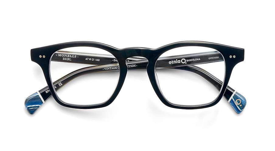 Prescription glasses etnia barcelona monells bkbl negro unisex size 47mm - Detailed view