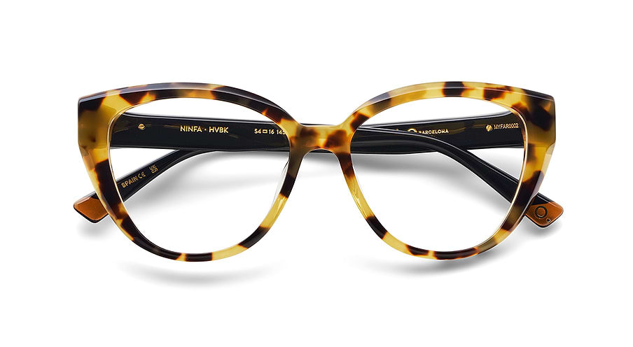 Óculos graduados etnia barcelona ninfa hvbk havana femenino tamanho 54mm - Vista de detalhe