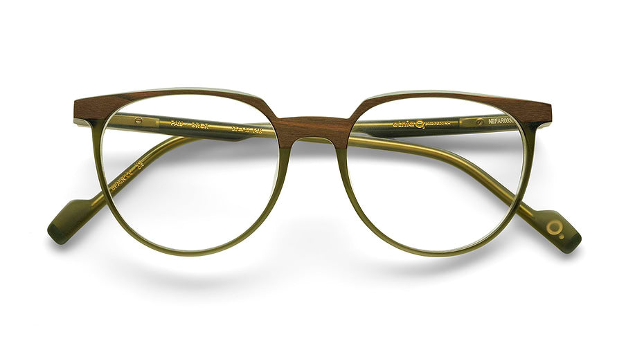 Óculos graduados etnia barcelona pau brgr marron masculino tamanho 51mm - Vista de detalhe