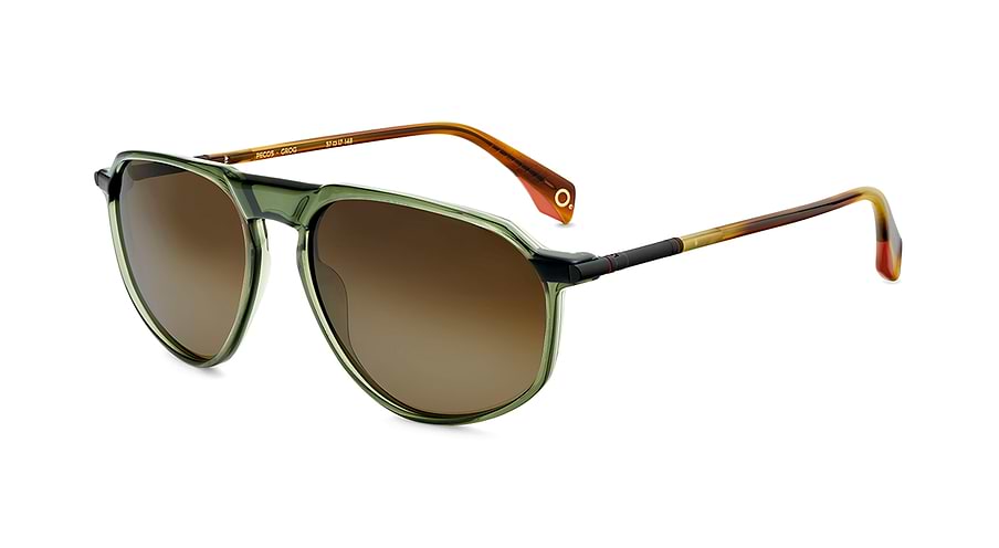Óculos de sol etnia barcelona pecos sun grog verde pilot masculino tamanho 57mm - Vista principal