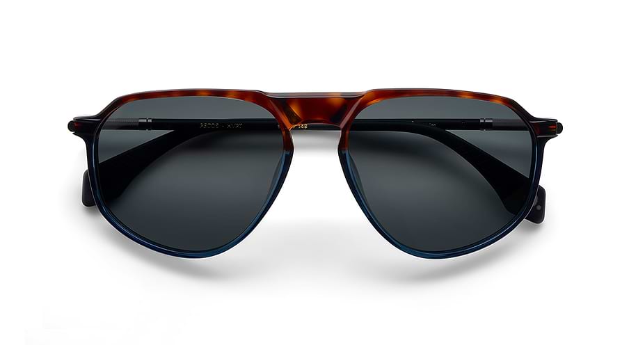 Óculos de sol etnia barcelona pecos sun hvpt havana pilot masculino tamanho 57mm - Vista de detalhe
