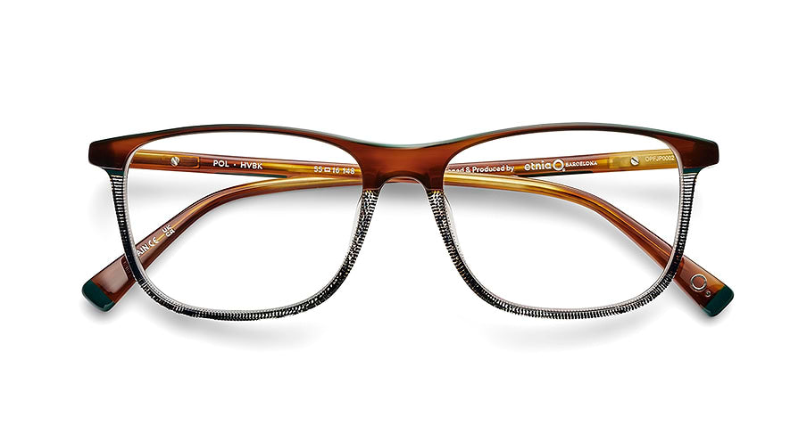 Prescription glasses etnia barcelona pol hvbk havana masculino size 55mm - Detailed view