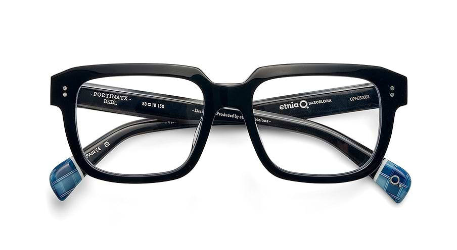 Prescription glasses etnia barcelona portinatx bkbl negro masculino size 53mm - Detailed view