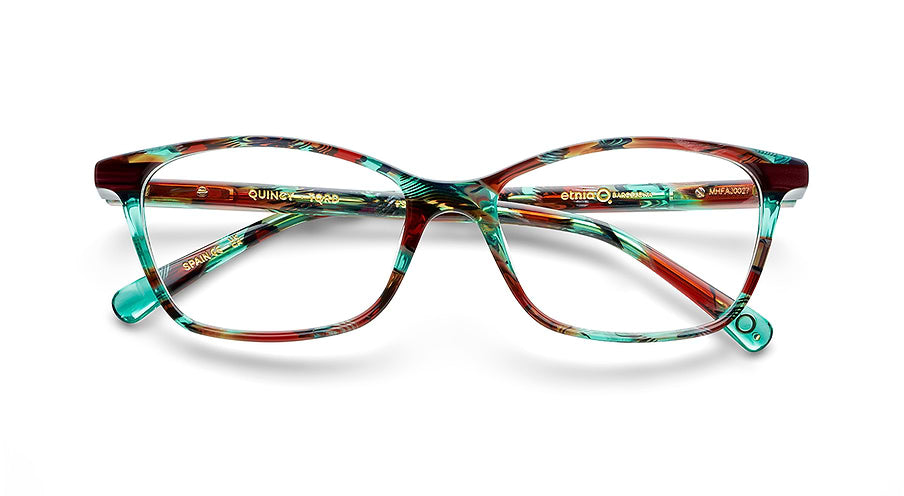 Óculos graduados etnia barcelona quincy tqrd femenino tamanho 52mm - Vista de detalhe
