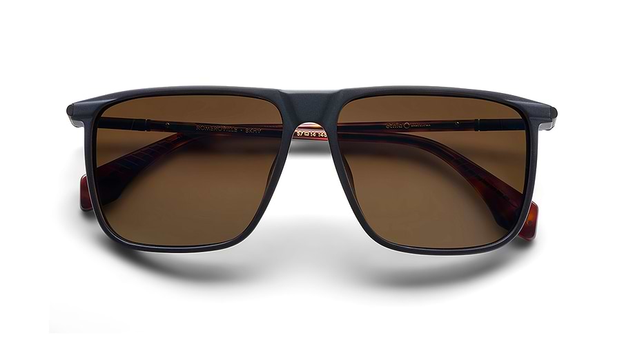 Óculos de sol etnia barcelona romeroville sun bkhv negro rectangular masculino tamanho 57mm - Vista de detalhe