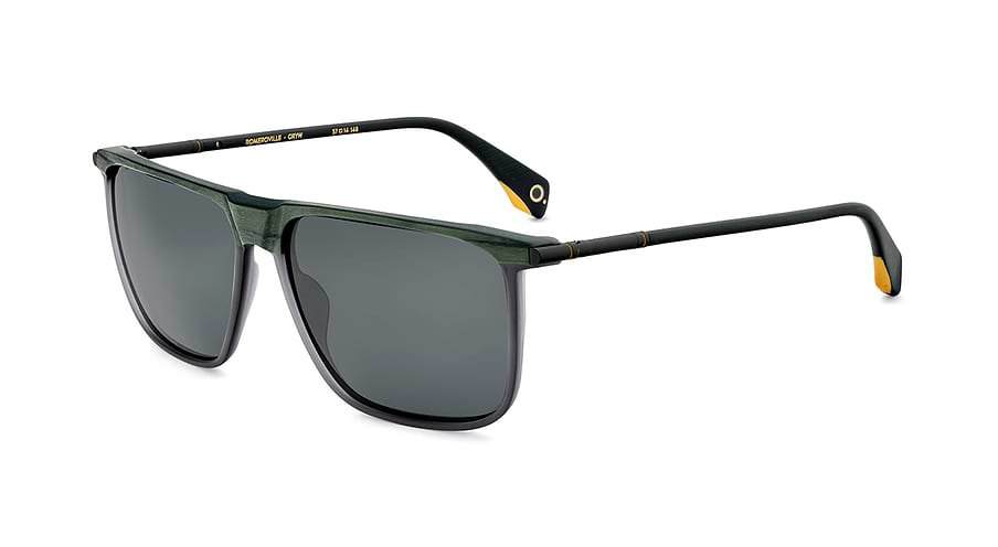 Óculos de sol etnia barcelona romeroville sun gryw verde rectangular masculino tamanho 57mm - Vista principal