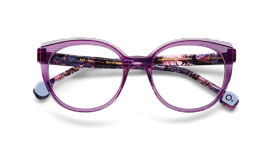 Lunettes de vue etnia barcelona tat pu morado femenino taille 51mm - Vue détaillée