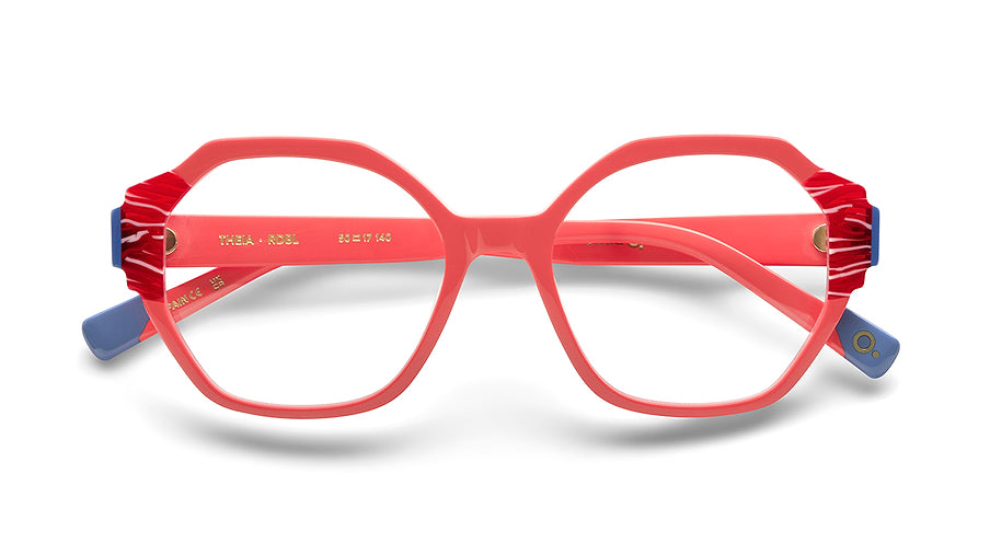 Óculos graduados etnia barcelona theia rdbl rojo femenino tamanho 50mm - Vista de detalhe