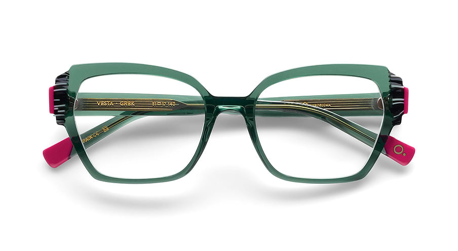 Lunettes de vue etnia barcelona vesta grbk verde femenino taille 51mm - Vue détaillée
