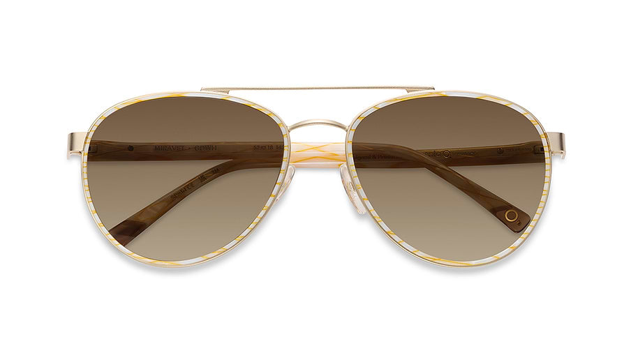 Óculos de sol etnia barcelona miravet sun gdwh dorado femenino tamanho 57mm - Vista de detalhe