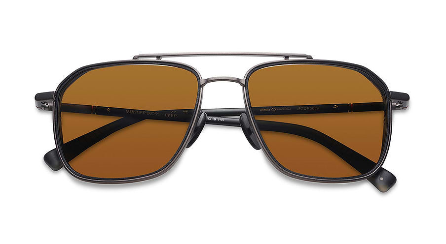 Óculos de sol etnia barcelona munger moss sun bkbr masculino tamanho 57mm - Vista de detalhe