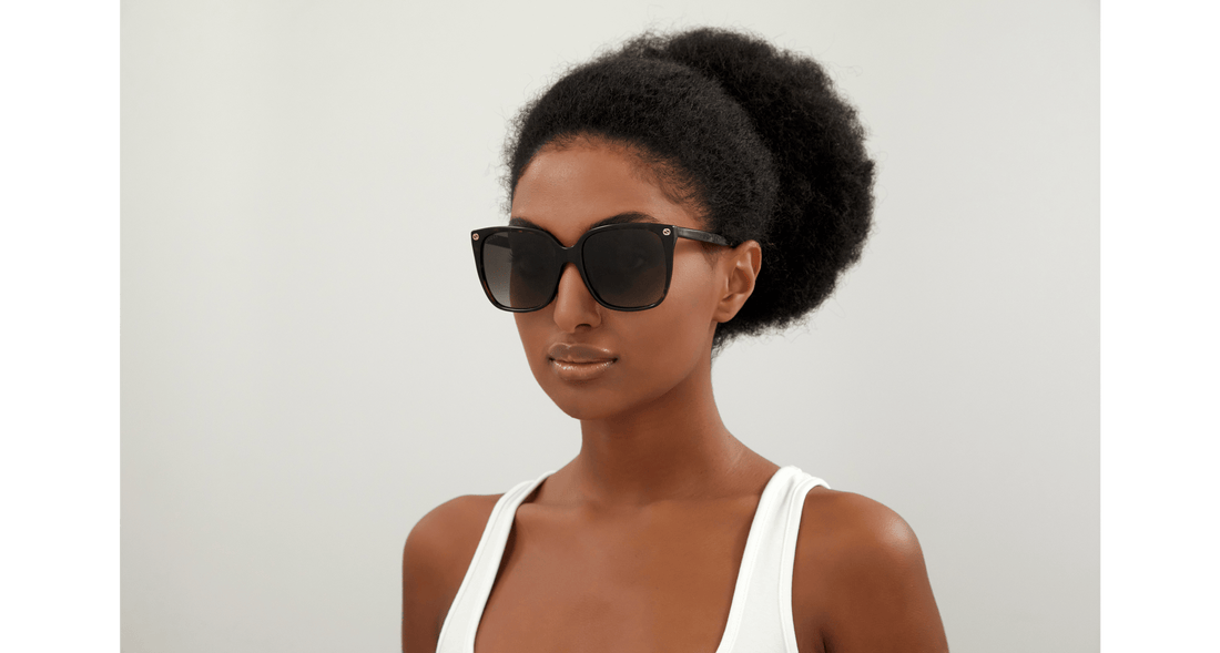Sunglasses gucci gg0022s 003 havana femenino size 57mm - Detailed view