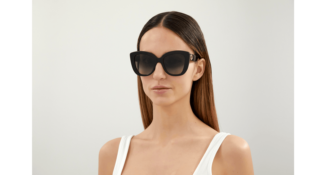 Occhiali da sole gucci gg0327s 001 negro femenino taglia 52mm - Vista dettagliata