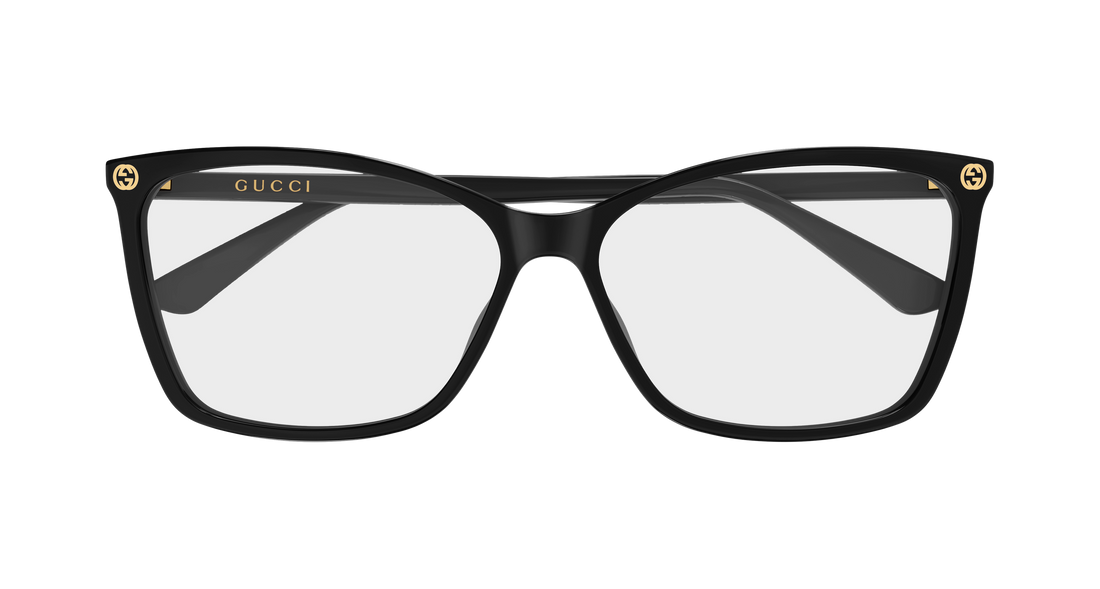 Occhiali da vista gucci gg0025o 008 negro cat eye femenino taglia 58mm - Vista dettagliata
