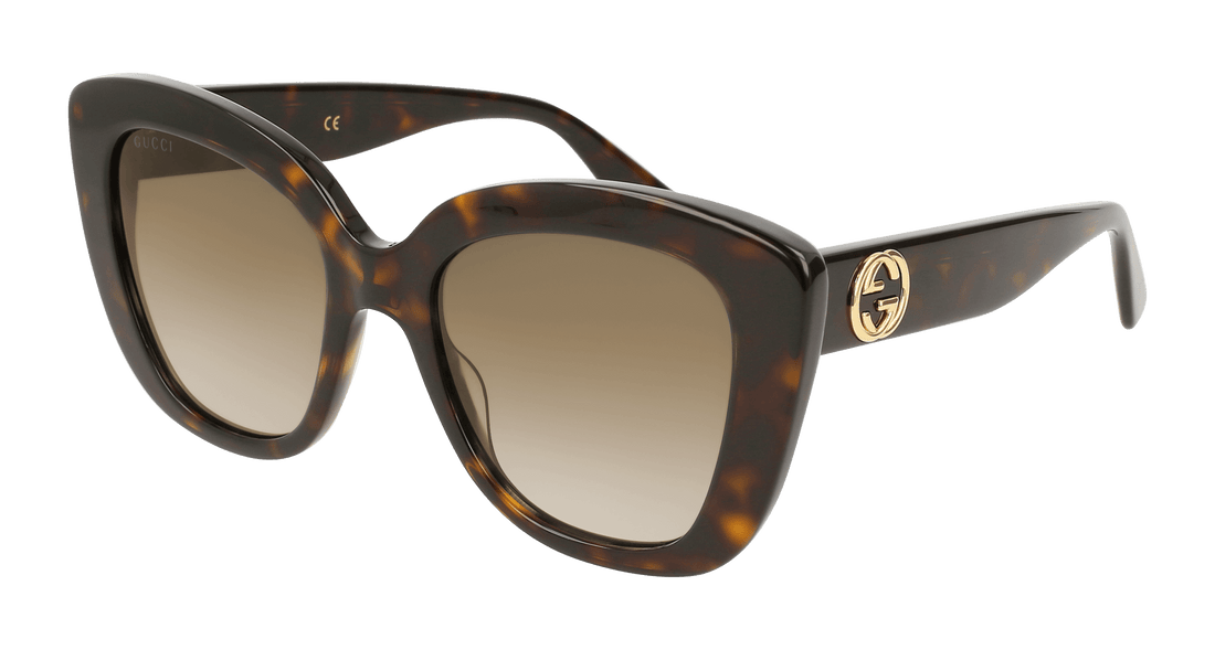 Sonnenbrillen gucci gg0327s 002 havana femenino größe 52mm - Hauptansicht