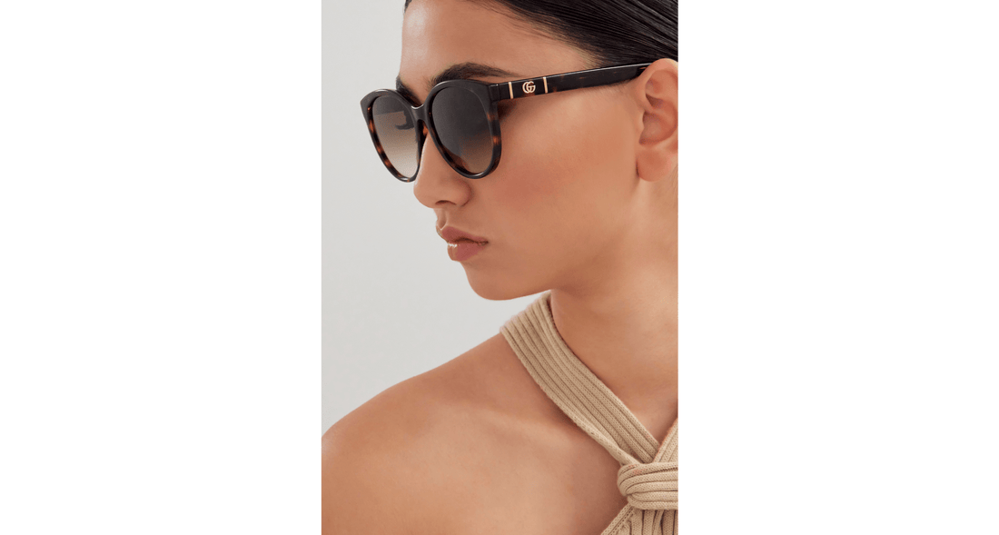 Óculos de sol gucci gg0636sk 002 femenino tamanho 56mm - Vista de detalhe