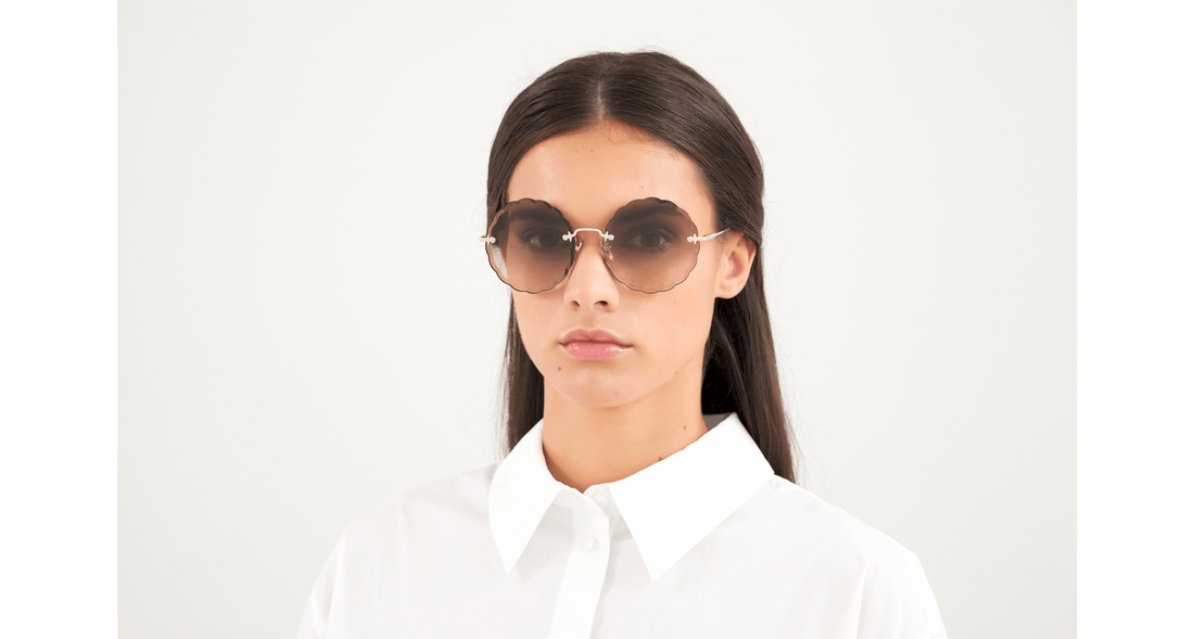 Lunettes de soleil chloé ch0047s 001 irregular femenino taille 60mm - Vue détaillée