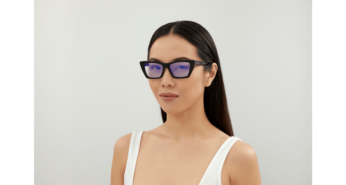 Occhiali da sole saint laurent sl 276 mica 025 cat eye femenino taglia 53mm - Vista dettagliata