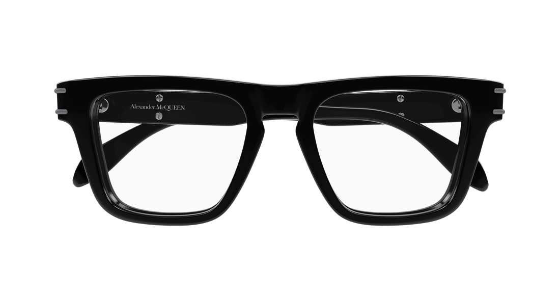 Gafas graduadas alexander mcqueen am0400o 001 masculino talla 52mm - Vista de detalle