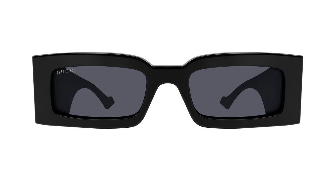 Sunglasses gucci gg1425s 001 negro rectangular femenino size 53mm - Detailed view