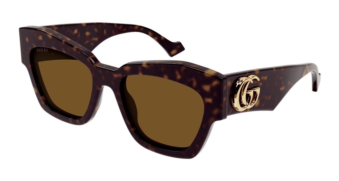 Occhiali da sole gucci gg1422s 003 havana square femenino taglia 55mm - Vista principale