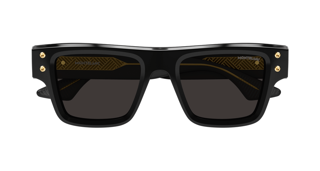 Lunettes de soleil montblanc mb0253s 001 masculino taille 52mm - Vue détaillée